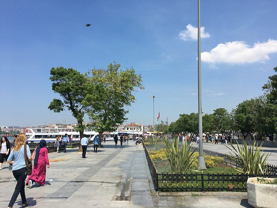 Ferries and the Kadıköy waterfront on Istanbul’s Asian side